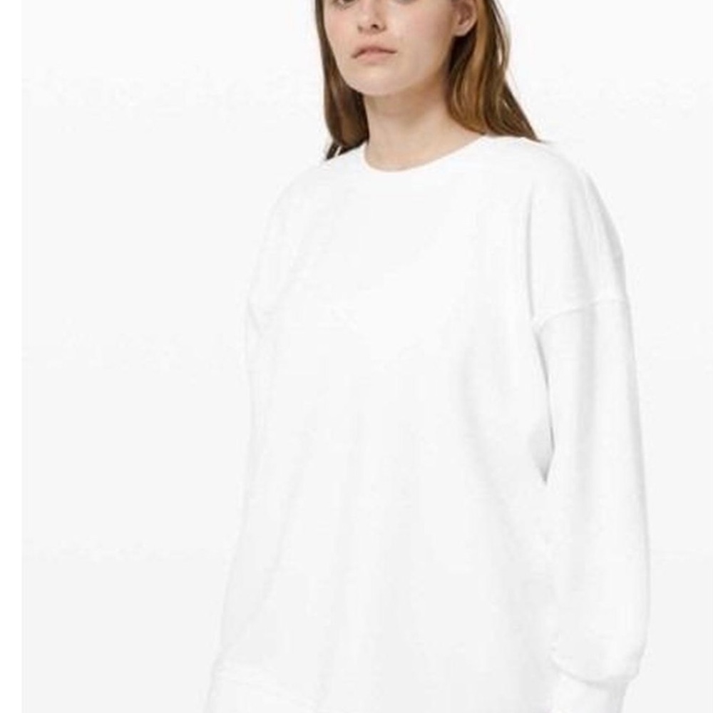 Lululemon Classic White Crewneck Women's Top Size 12